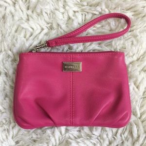 Bright Pink Express Wristlet Clutch